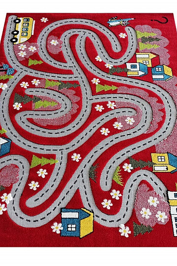 Tapis enfant Color Kids 02 rouge