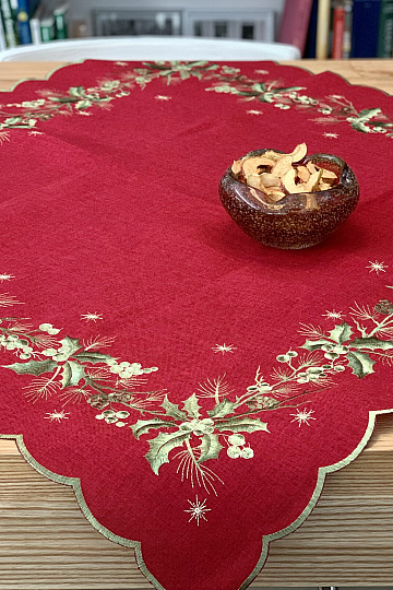 Nappe VERT GRISME et nappe ovale