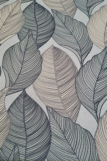 Tissu déco MAXI LISTEY gris