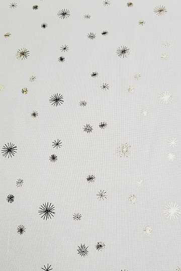 Toile de coton à motifs d'étoiles dorées