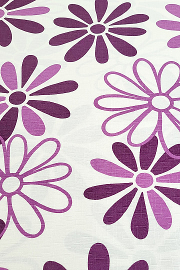 Tissu décoratif FLEURS VIOLES