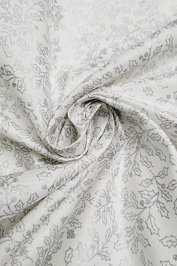 Tissu en coton CESMÍNA argent