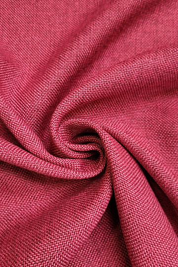 Tissu de décoration de créateur uni ALBA 2/15 ROUGE