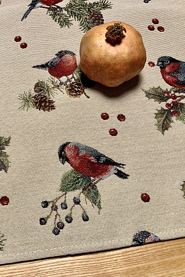 Décor de table de Noël OISEAUX D&#39;HIVER
