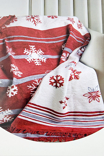 Couverture de Noël FLOCONS