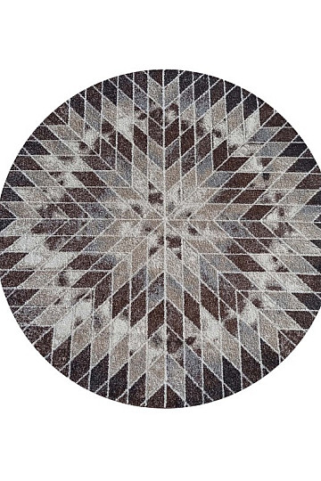 Tapis en pièces PANAMERO 10 cercle marron