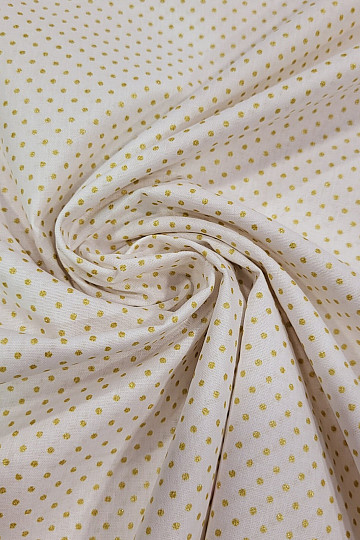 Tissu coton PISANI PUNTIK DORÉ