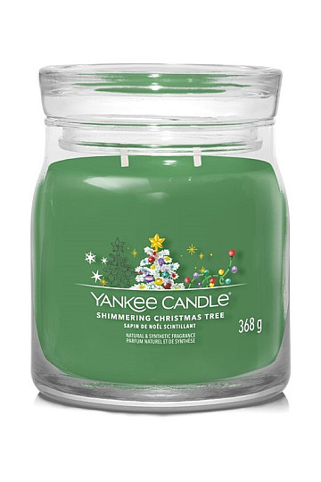bougie YC parfum CHATANT ARBRE DE NOEL VERRE MEDIUM 2 mèches
