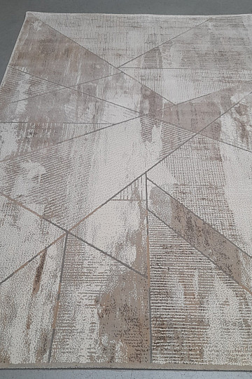 Tapis en pièces BOHO marron clair