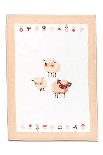 Serviettes en coton TROIS MOUTONS 3 pcs