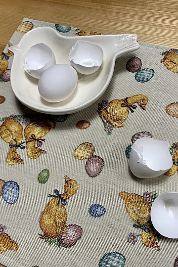 Set de table en tapisserie CANARDS JAUNES