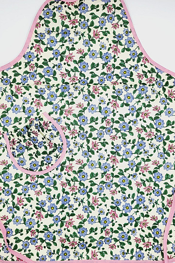 Tablier avec bavette OURLET ROSE