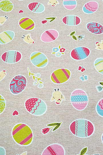 Tissu décoratif AUBERGINES PEINTES