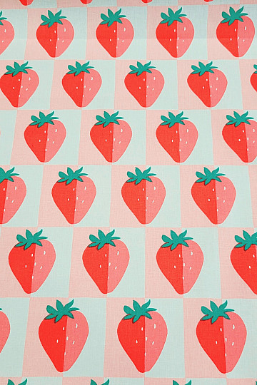 Tissu en coton FRAISES