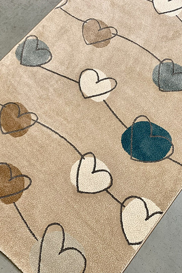 Tapis pièce SAGA coeur