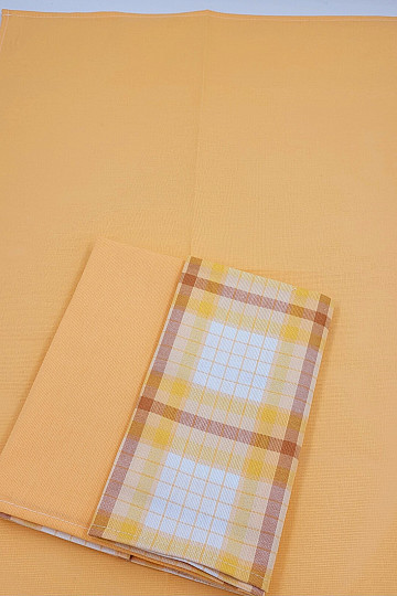 Serviettes en coton ORANGE all-over