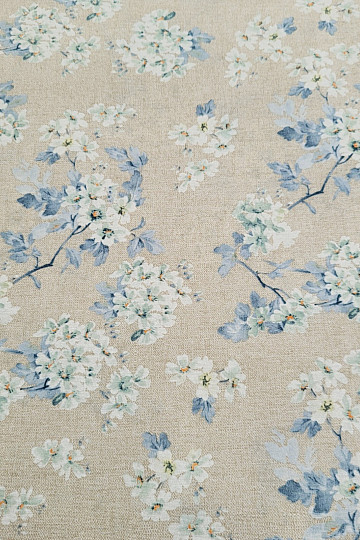 Tissu décoratif ALMOND bleu