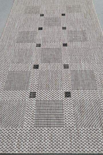 Tapis bouclé FLOORLUX 20079/04 pois argent-noir