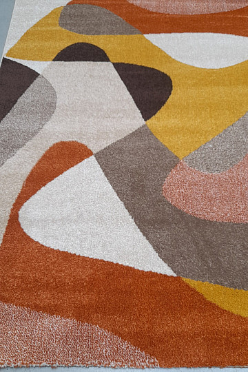 Tapis moderne Achat 618 rouille/crème