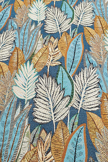Tissu tapisserie SAFIA BLEU