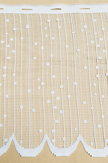 Rideau pour vitrail V 022 blanc