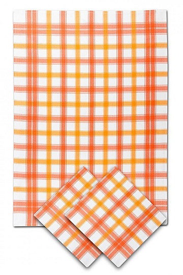 Serviettes en bambou CUBE MOYEN ORANGE