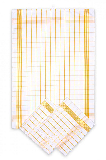 Serviettes en coton COCHE JAUNE POSITIVE