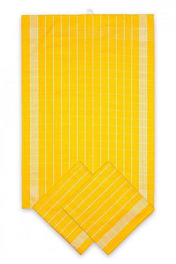 Serviettes en coton CARTE JAUNE NÉGATIVE