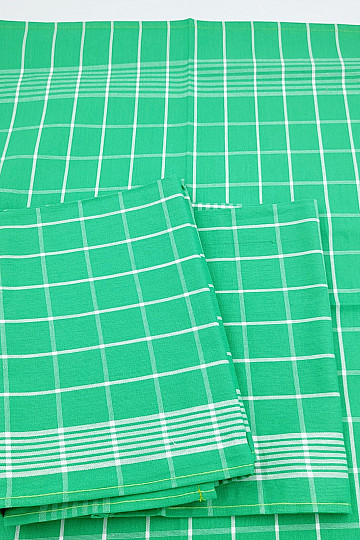 Serviettes en coton COCHE VERTE NÉGATIVE