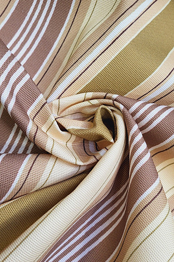 Tissu décoratif LIRIO - rayures marron