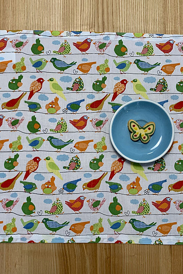 Set de table OISEAUX COLORÉS