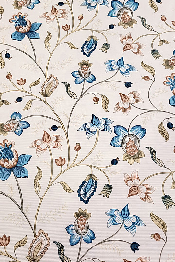 Tissu décoratif DAKOTA BLUE SMALL FLOWERS