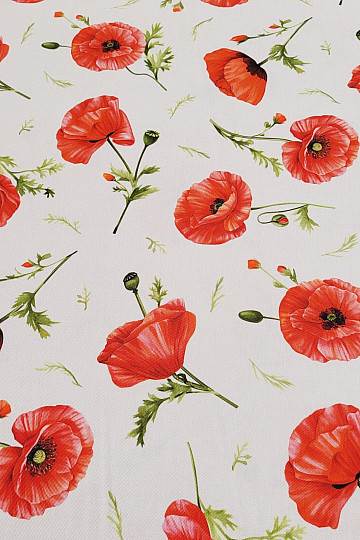 Tissu décoratif COQUELICOTS