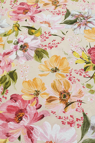Tissu décoratif FLEURS ROSAURA