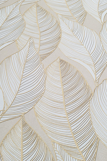 Tissu décoratif MAXI LEAVES beige
