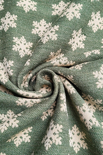 Tissu décoratif luxueux FLAKES GREEN