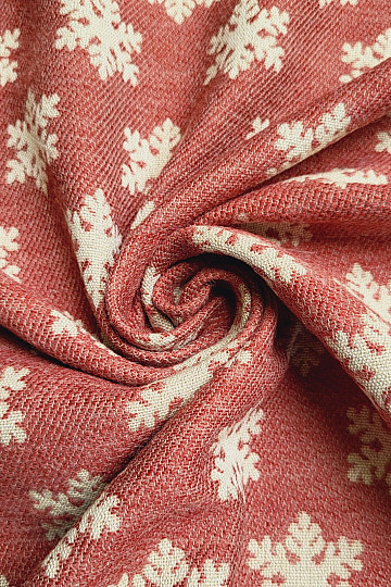 Tissu décoratif luxueux FLAKES RED