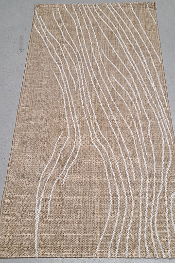 Tapis d'extérieur Essenza marron-blanc