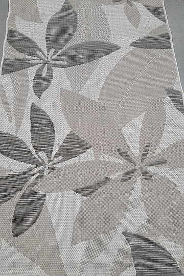 Tapis d'extérieur motif palmier fleuri