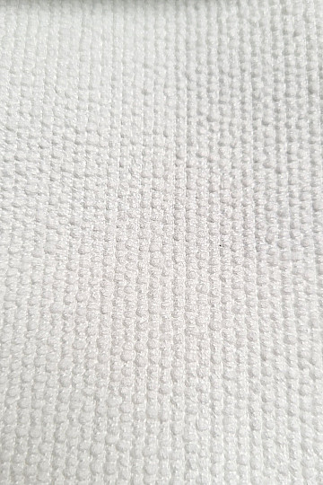 Tissu décoratif design monochrome luxueux GERSTER 77052/10 BLANC