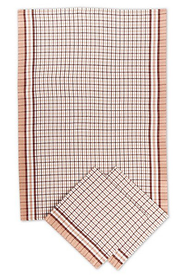 Torchons en bambou - Petit cube marron 3 pcs