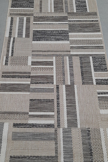 Tapis d'extérieur Prisma in-out marron-gris