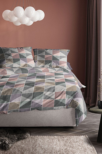 Parure de lit en flanelle de luxe IRISETTE KOALA 8646-90 VIEUX ROSE