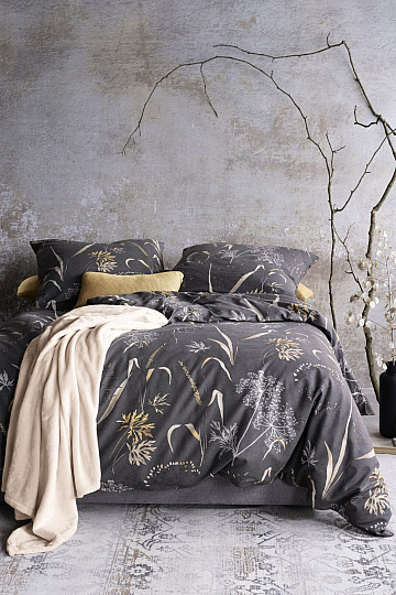 Parure de lit en flanelle de luxe IRISETTE KOALA 8425-11 GRIS