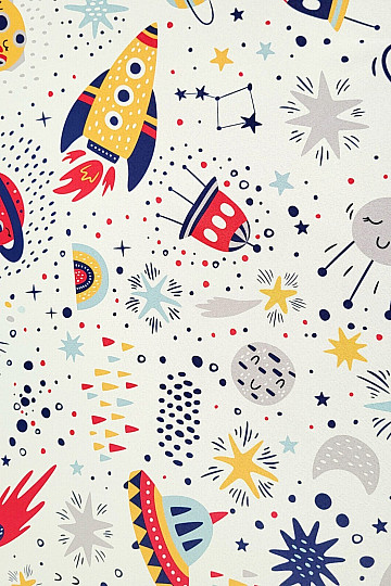 Tissu décoratif BLACK OUT SPACE