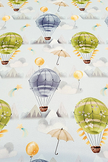 Tissu décoratif BLACK OUT FLYING BALLOON