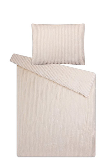 housse de couette en microflanelle MANŽESTR crème