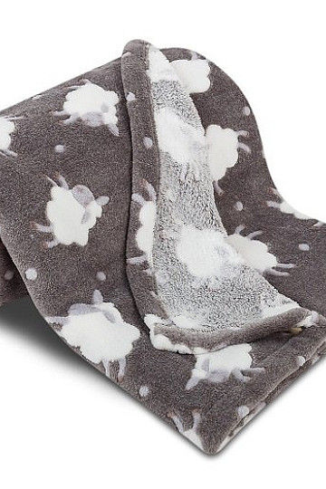 Couverture enfant MOUTON gris foncé