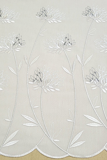 Rideau de luxe GERSTER 11868 broderie beige