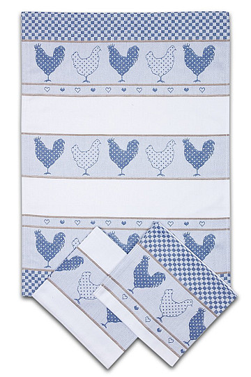 Serviette de toilette HEN - bleu